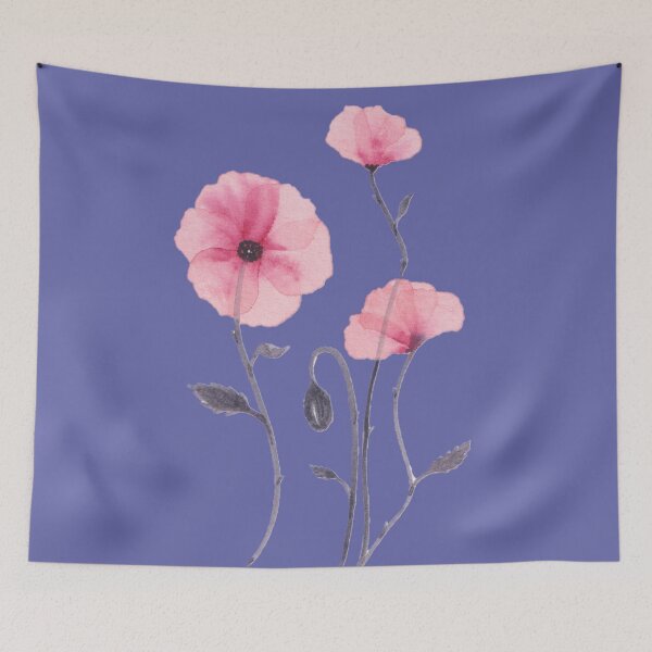 Item preview, Veri Peri Watercolor Poppies designed and sold by Sershni.