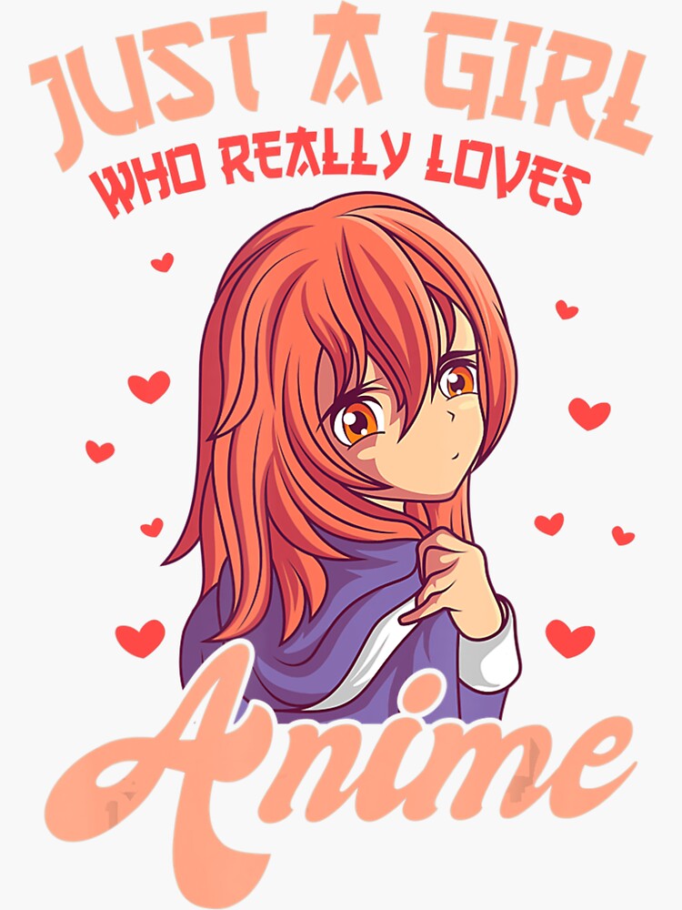 "Anime Girl Japan Lover Art Cosplayer Japanese Animation ." Sticker by