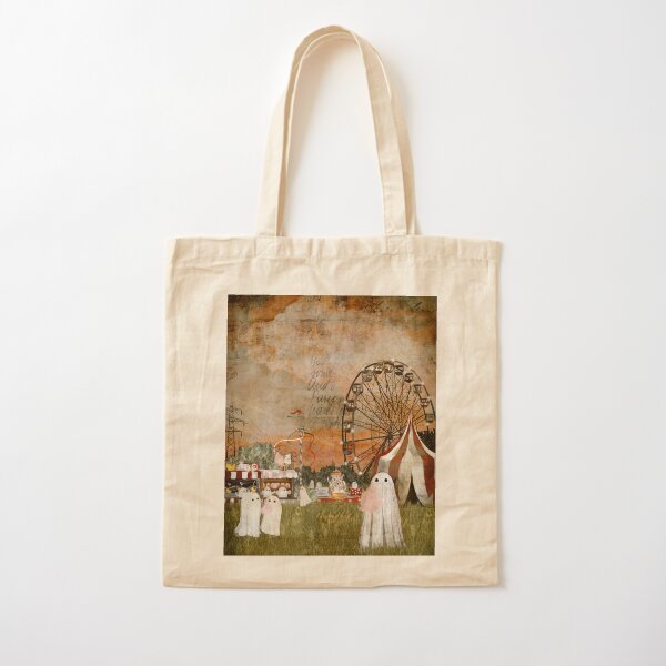 Ghost Fairground Cotton Tote Bag