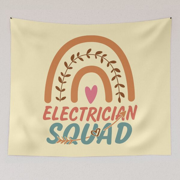 Item preview, Electrician Squad Rainbow Quote Gift Idea For Men and Womens - Funny Electrician designed and sold by Mmmm3344.