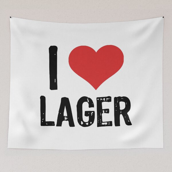 Item preview, I Love Lager designed and sold by The "I Love Everything" Shop.