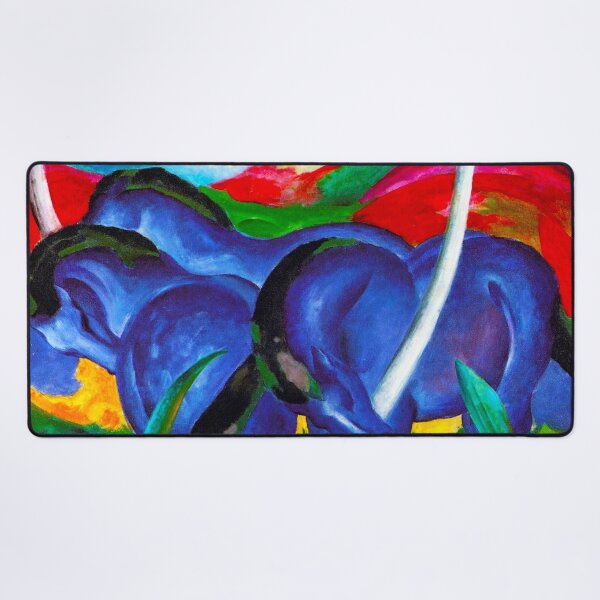 Item preview, FRANZ MARC HD - The Large Blue Horses 1911 Original Famous Painting designed and sold by Go Logo Designs.