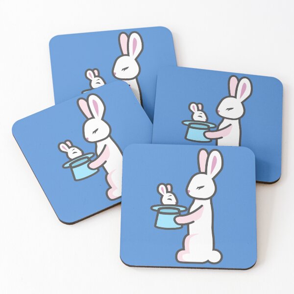 Item preview, Pastel white magic rabbits designed and sold by Samuel-Ruhland.