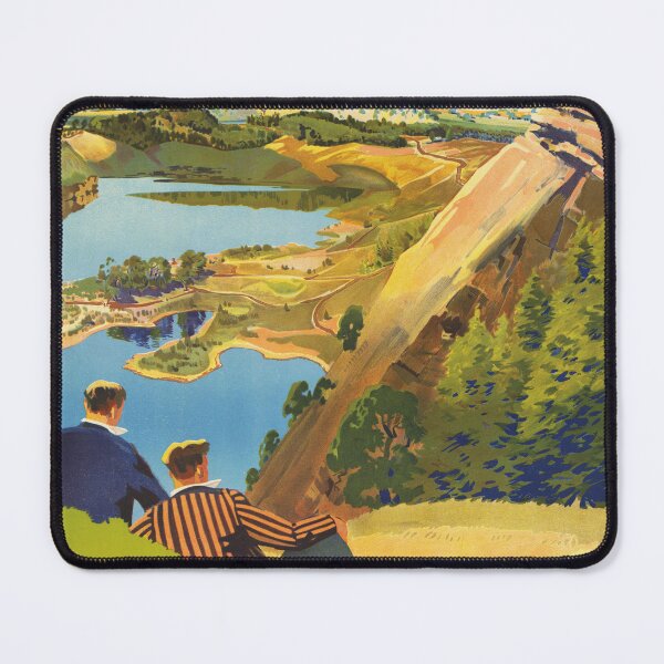 Item preview, MOUNT GAMBIER City The Lake District of South AUSTRALIA Vintage Tourism Travel Poster Advertisement designed and sold by retroposters.