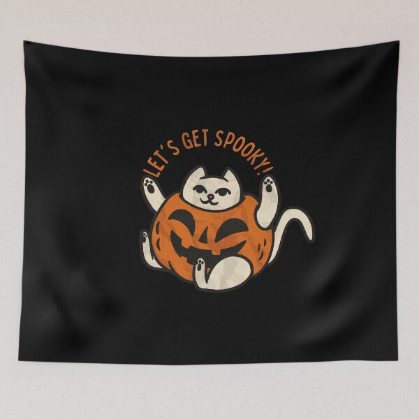 Item preview, Cute Pumpkin Kitty Lets Get Spooky, Funny Vintage Spooky Pumpkin carving Kitty, Funny Gift Idea For Kitty Jack O Lantern lovers, Cat Owners, Spooky Halloween Night designed and sold by Quotesigner.