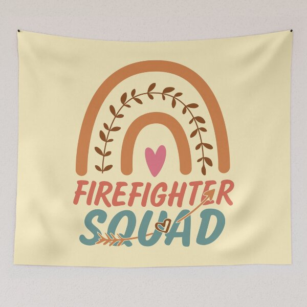 Item preview, Firefighter Squad Rainbow Quote Gift Idea For Men and Womens - Funny Firefighter designed and sold by Mmmm3344.