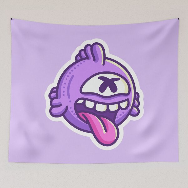 Item preview, Cute Purple Monster Design designed and sold by Goba Bali Studio.