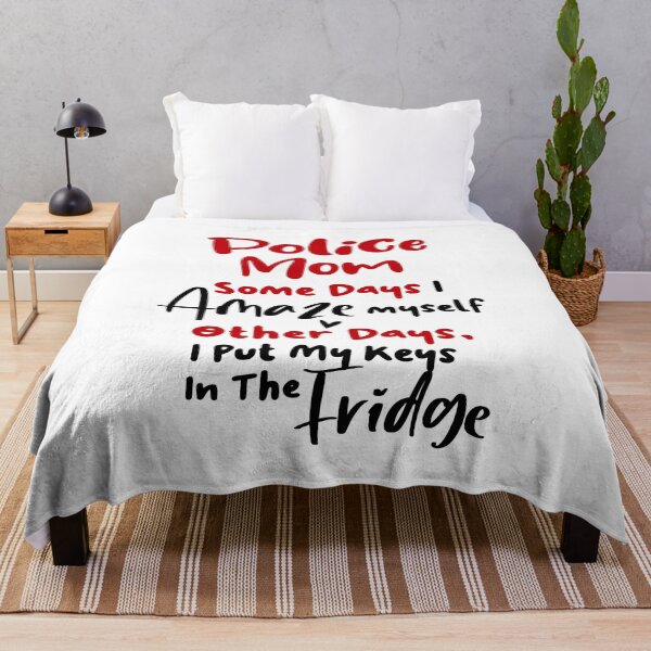 Item preview, Police Mom Some Days I Amaze Myself Other Days I Put My Keys In The Fridge Mothers Day Birthday Funny Police designed and sold by EasyPrintGift.