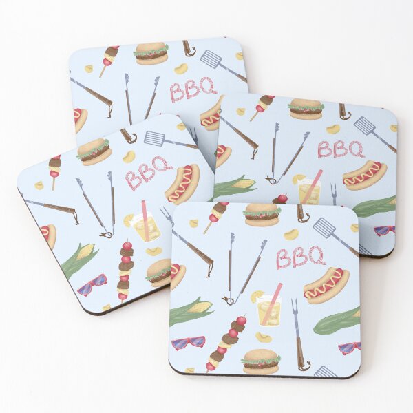 Item preview, BBQ Hotdog & Burger Pattern designed and sold by glachhabria.