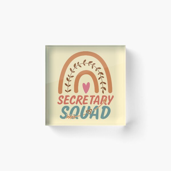 Item preview, Secretary Squad Rainbow Quote Gift Idea For Men and Womens - Funny Secretary designed and sold by Mmmm3344.
