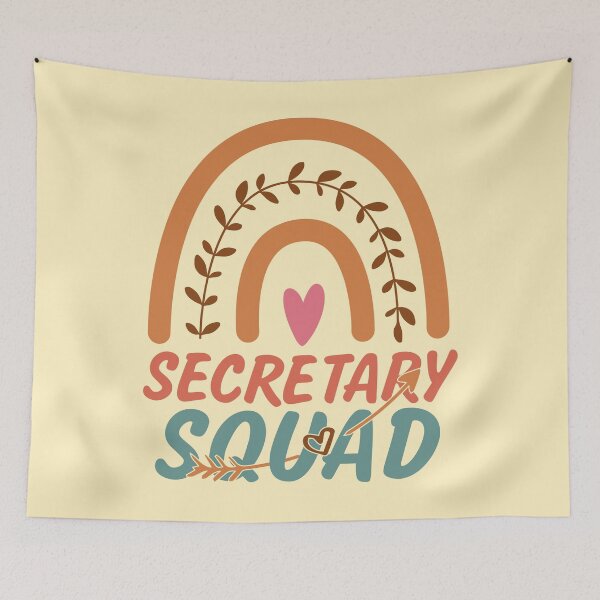 Item preview, Secretary Squad Rainbow Quote Gift Idea For Men and Womens - Funny Secretary designed and sold by Mmmm3344.
