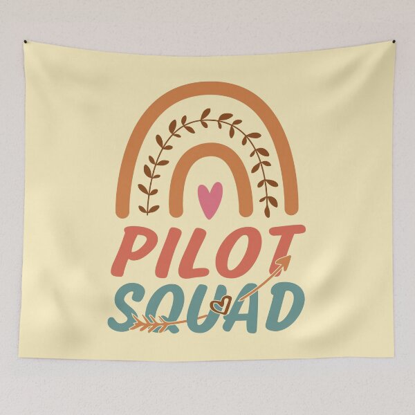 Item preview, Pilot Squad Rainbow Quote Gift Idea For Men and Womens - Funny Pilot designed and sold by Mmmm3344.