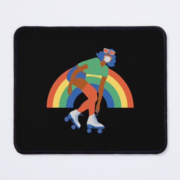 Item preview, Rainbow Roller Skating Girl Rainbow Roller designed and sold by M0gPrint.