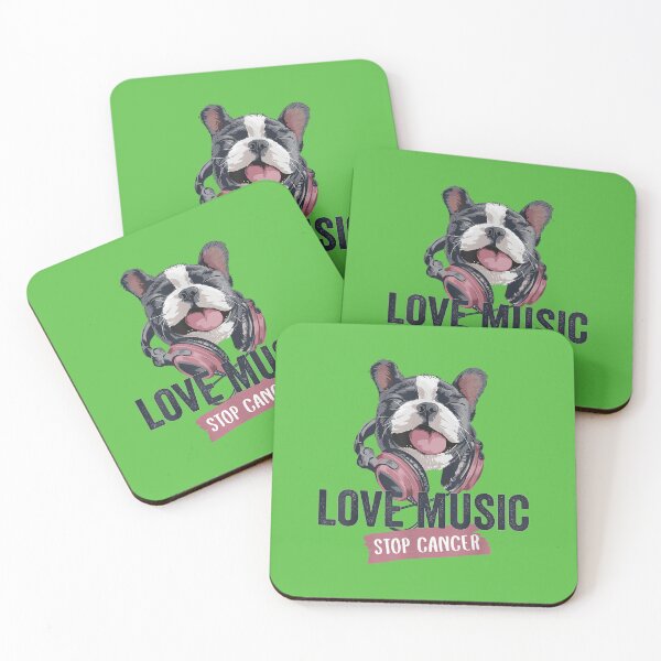 Item preview, Love Music Stop Breast Cancer Awarenes designed and sold by sweetfavor.