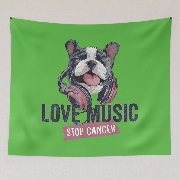 Item preview, Love Music Stop Breast Cancer Awarenes designed and sold by sweetfavor.
