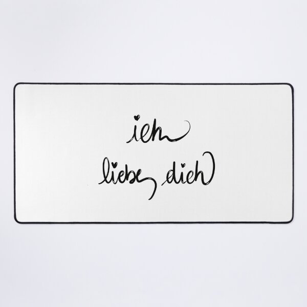 Item preview, i love you in german designed and sold by Culturesensible.
