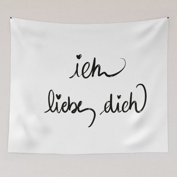 Item preview, i love you in german designed and sold by Culturesensible.