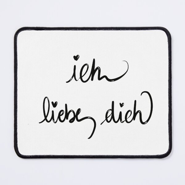 Item preview, i love you in german designed and sold by Culturesensible.