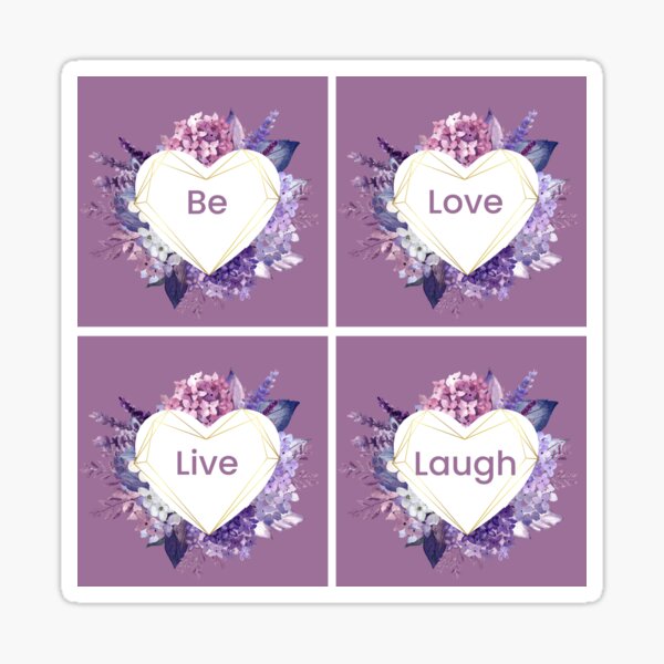 Hydrangea Hearts Sticker