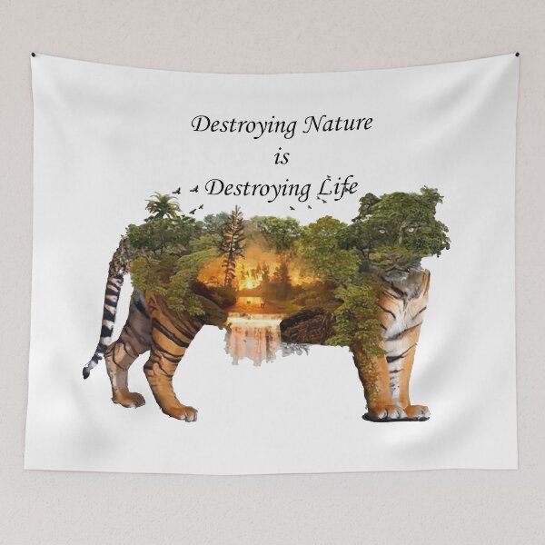 Item preview, Destroying nature is destroying life designed and sold by EDDANI.