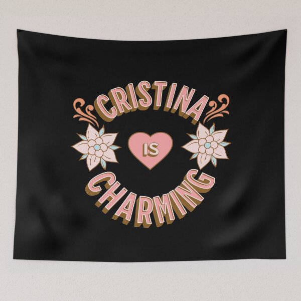 Item preview, Cristina is Charming - First Names - Birthday Gifts - Alliteration Fans designed and sold by epicthoughts.