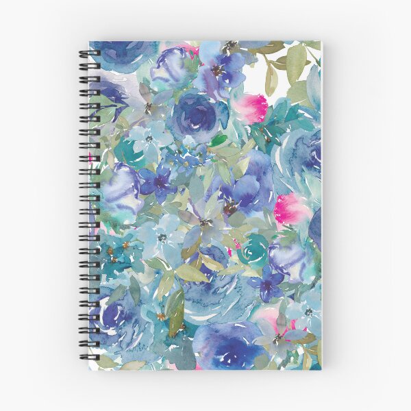 Item preview, Purple Modern  Aesthetic Jungle tropical art pattern. Emerald blue, red and pink pastel painting.Colorful flowers designed and sold by AimiAesthetic.