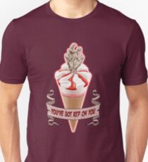 Zombie Strawberry Cornetto - Banner Unisex T-Shirt
