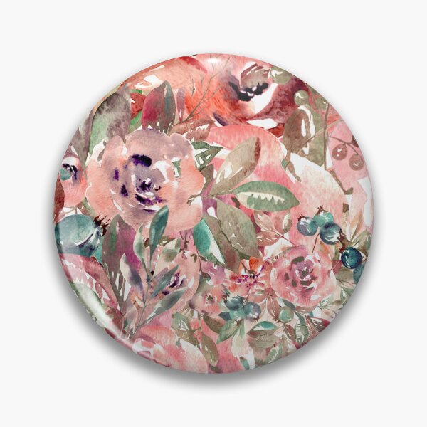 Item preview, Pink Modern  Aesthetic Jungle tropical art pattern. Red and pink pastel painting. Colorful flowers designed and sold by AimiAesthetic.