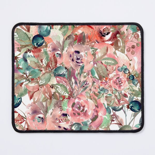 Item preview, Pink Modern  Aesthetic Jungle tropical art pattern. Red and pink pastel painting. Colorful flowers designed and sold by AimiAesthetic.