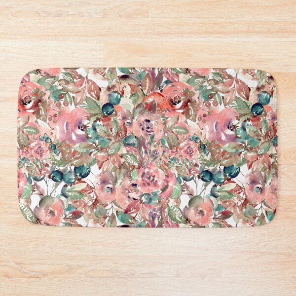 Item preview, Pink Modern  Aesthetic Jungle tropical art pattern. Red and pink pastel painting. Colorful flowers designed and sold by AimiAesthetic.