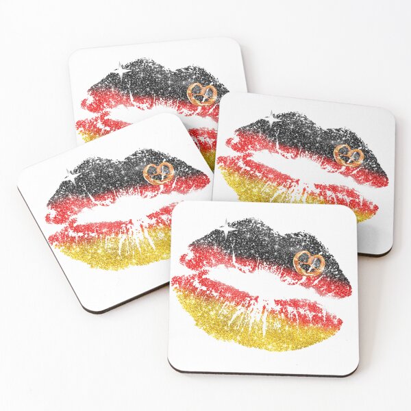 Item preview, Germany Flag Makeup Lipstick Kiss Mark Bretzel designed and sold by Jolly-Yosei.