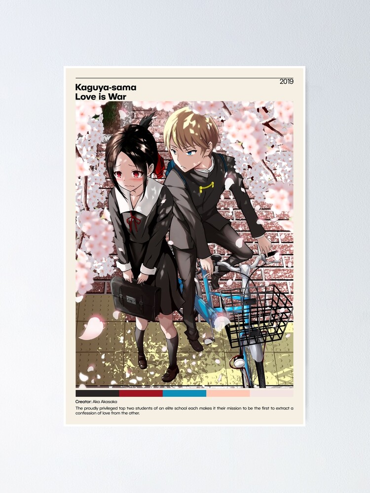 Kaguya Sama Love Is War Anime Poster Link Poster For Sale By Animeposterssop Redbubble