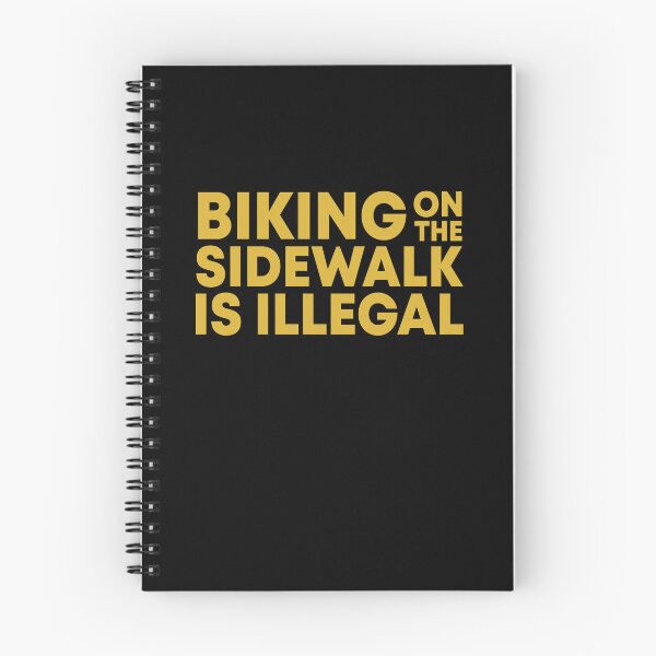 Item preview, Biking on the sidewalk is illegal designed and sold by LandaMacorn.