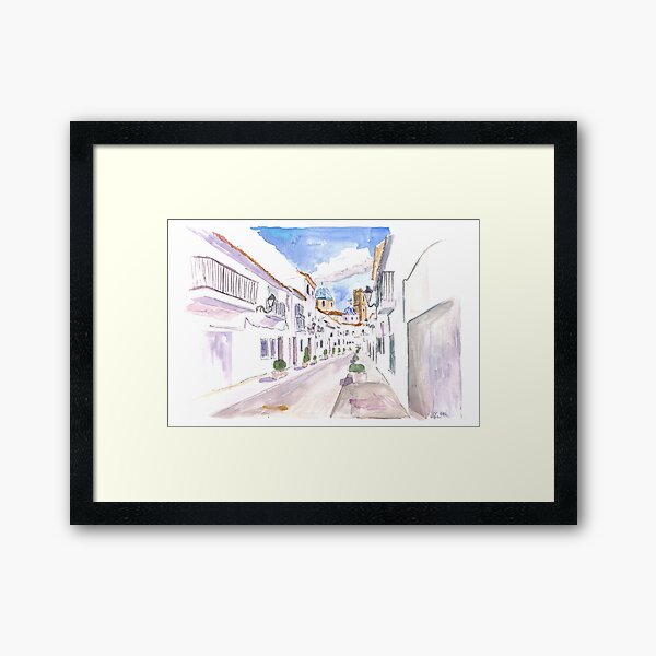 Item preview, Altea Spain Afternoon Street Scene On Costa Blanca designed and sold by artshop77.