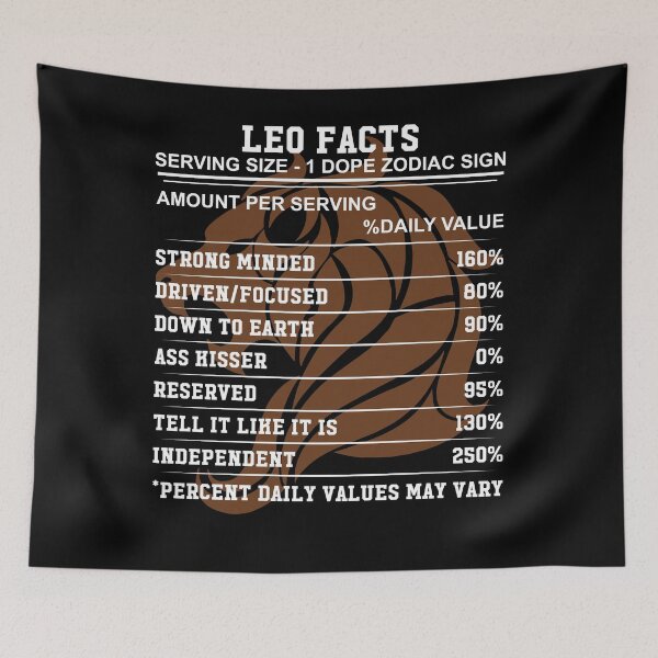 Item preview, Leo Facts Zodiac Sign Horoscope designed and sold by hoangtrongkhiem.