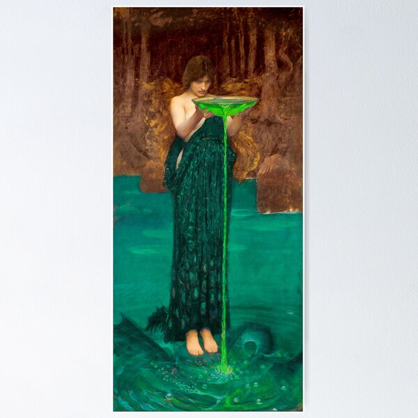 Vista previa del artículo con la obra «John William Waterhouse Circe Invidiosa», diseñado y vendido por TeeARTHY.