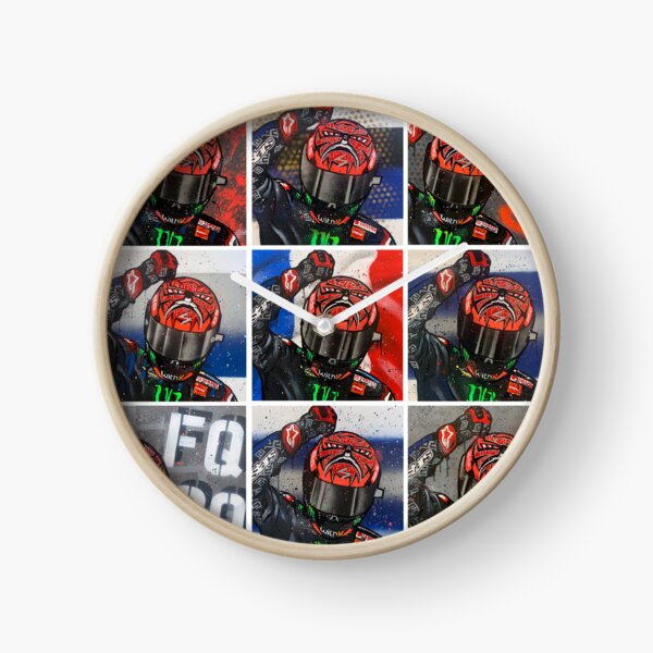 Faabio Quartarararo graffiti painting by DRAutoArt Clock