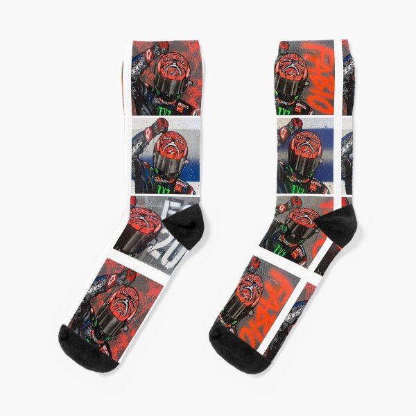 Faabio Quartarararo graffiti painting by DRAutoArt Socks