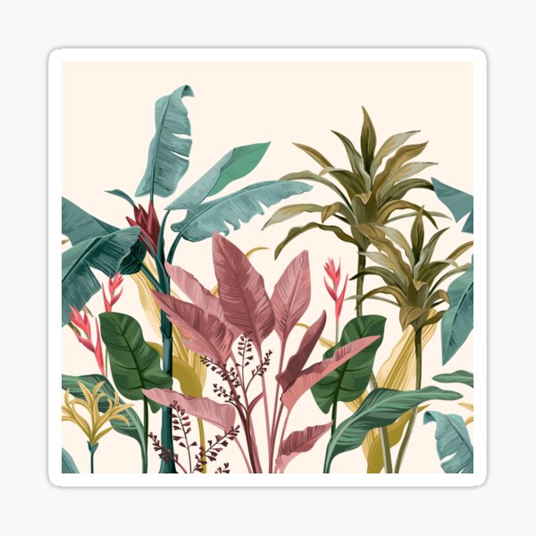 Spring Botanical, Soft Watercolours Sticker