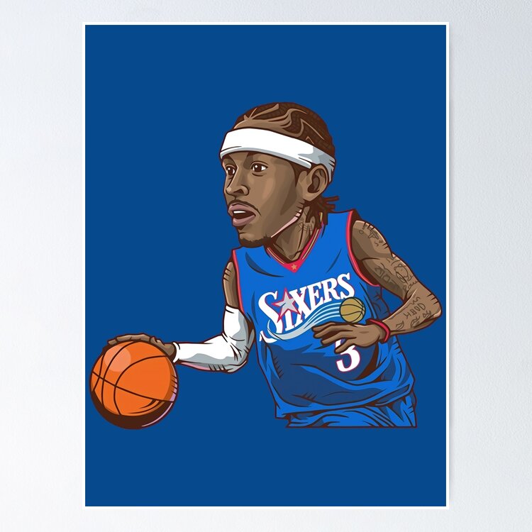 Allen Iverson 3 Art Chibi Sticker