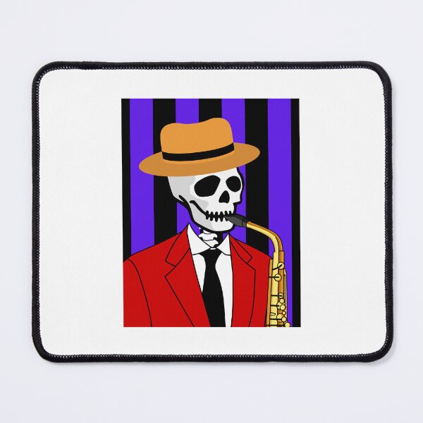 Item preview, Skeleton Playing Saxophone designed and sold by AMERICANCHEEZ.