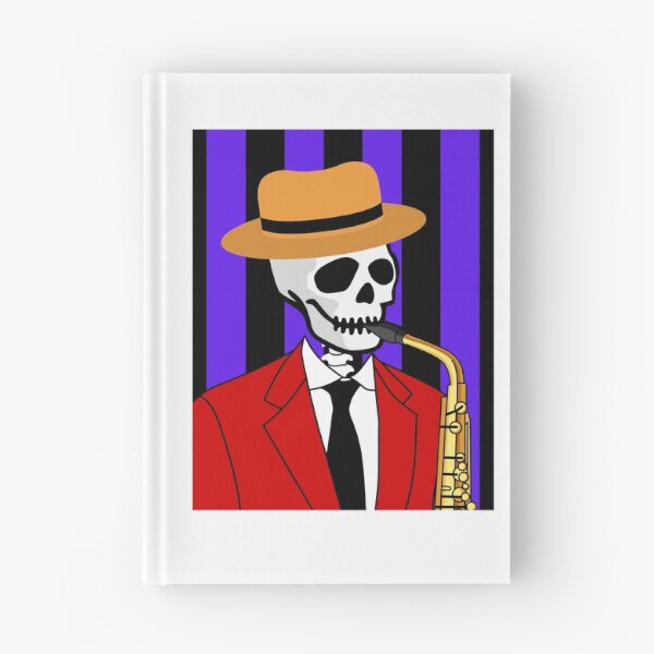 Item preview, Skeleton Playing Saxophone designed and sold by AMERICANCHEEZ.