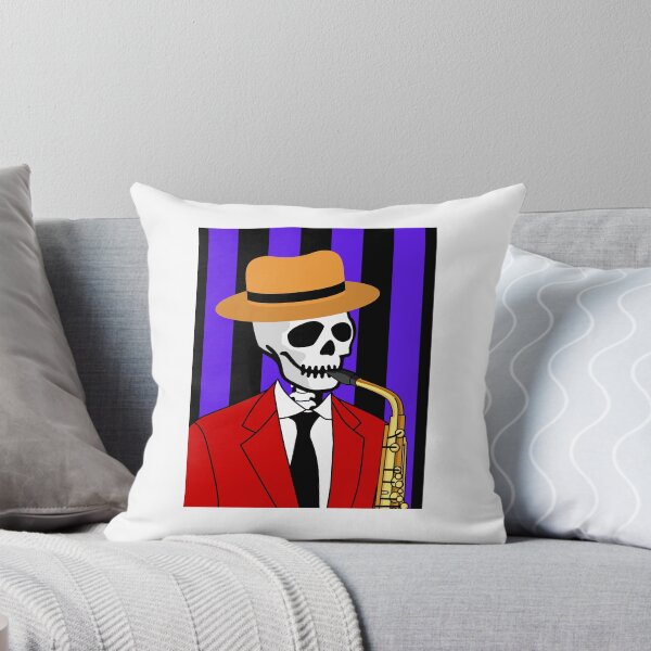 Item preview, Skeleton Playing Saxophone designed and sold by AMERICANCHEEZ.