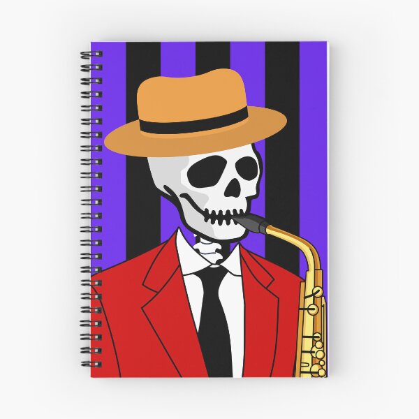 Item preview, Skeleton Playing Saxophone designed and sold by AMERICANCHEEZ.