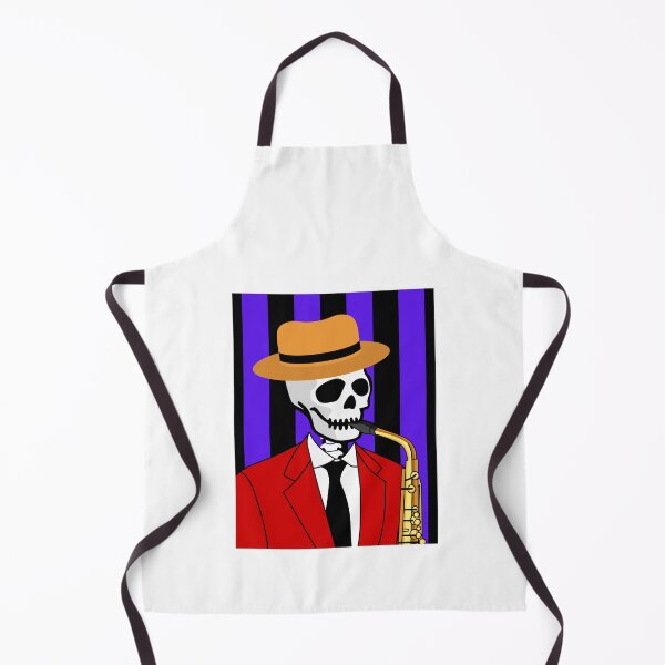 Item preview, Skeleton Playing Saxophone designed and sold by AMERICANCHEEZ.