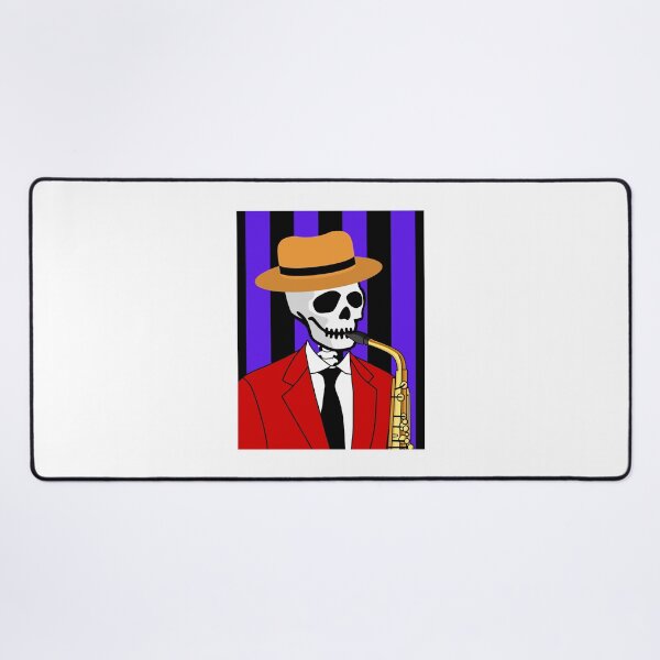 Item preview, Skeleton Playing Saxophone designed and sold by AMERICANCHEEZ.