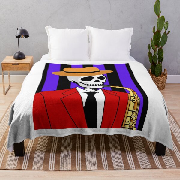 Item preview, Skeleton Playing Saxophone designed and sold by AMERICANCHEEZ.