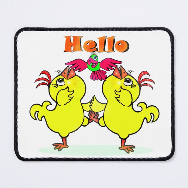 Item preview, Chickens and bird - Say Hello designed and sold by Shirley cute art .
