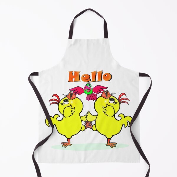 Item preview, Chickens and bird - Say Hello designed and sold by Shirley cute art .