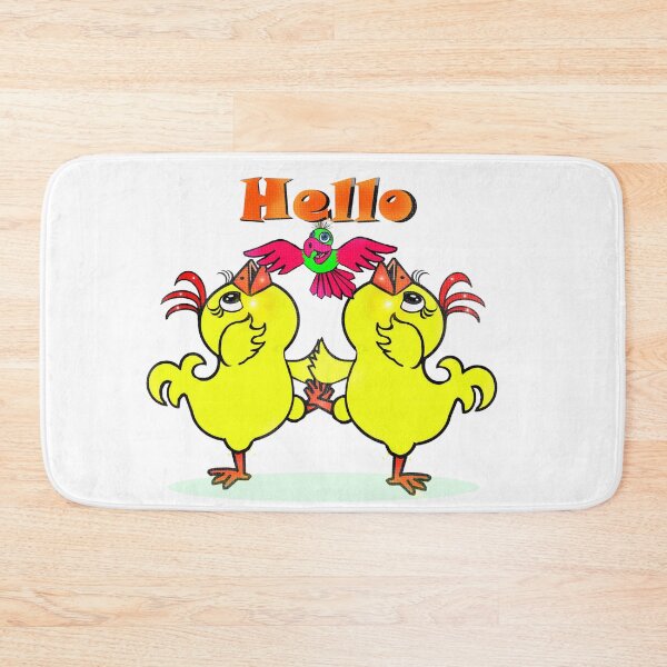 Item preview, Chickens and bird - Say Hello  designed and sold by Shirley cute art .